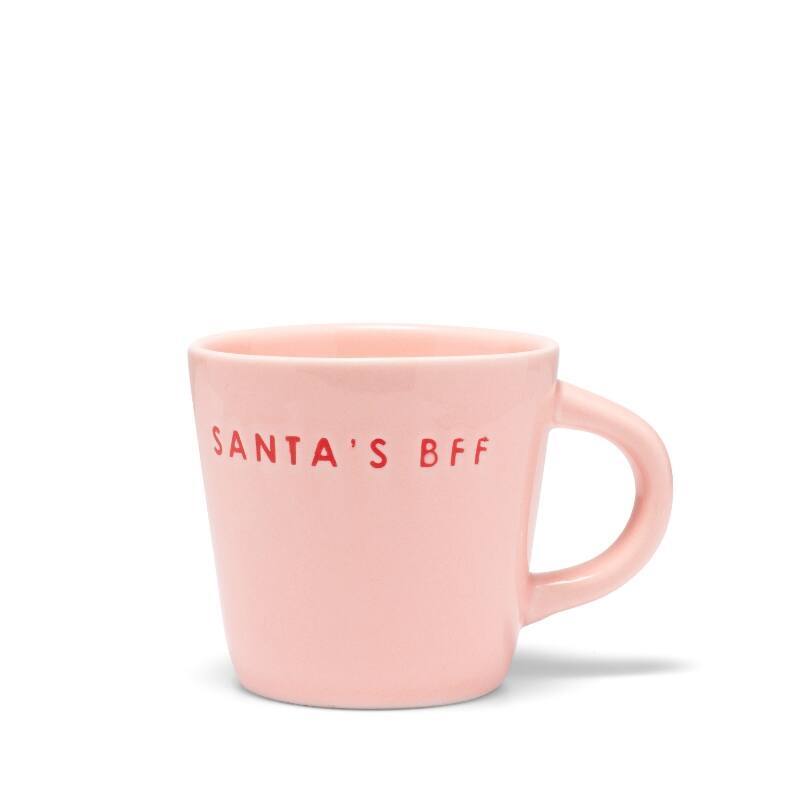 Vondels - Espressokop SANTA'S BFF, Roze, 80ml