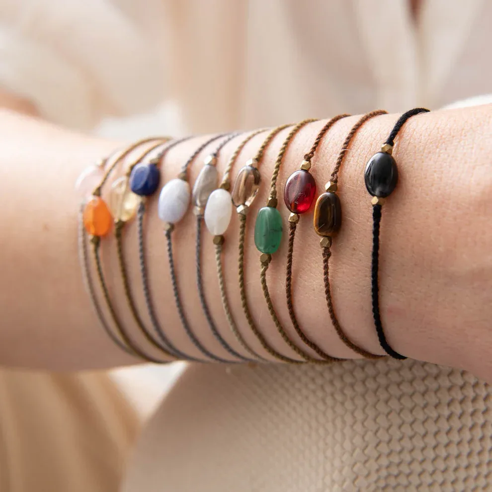 A Beautiful Story – Edelsteenkaart met armband, Rookkwarts
