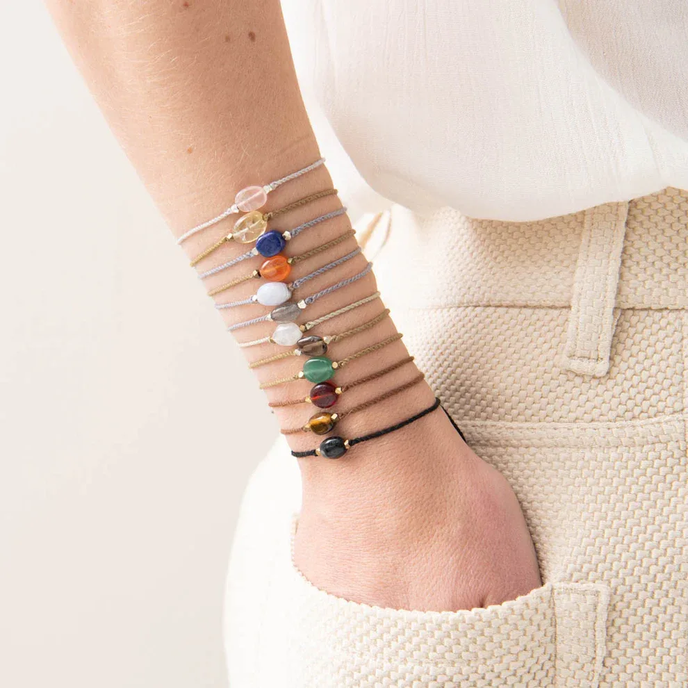 A Beautiful Story – Edelsteenkaart met armband, Rookkwarts