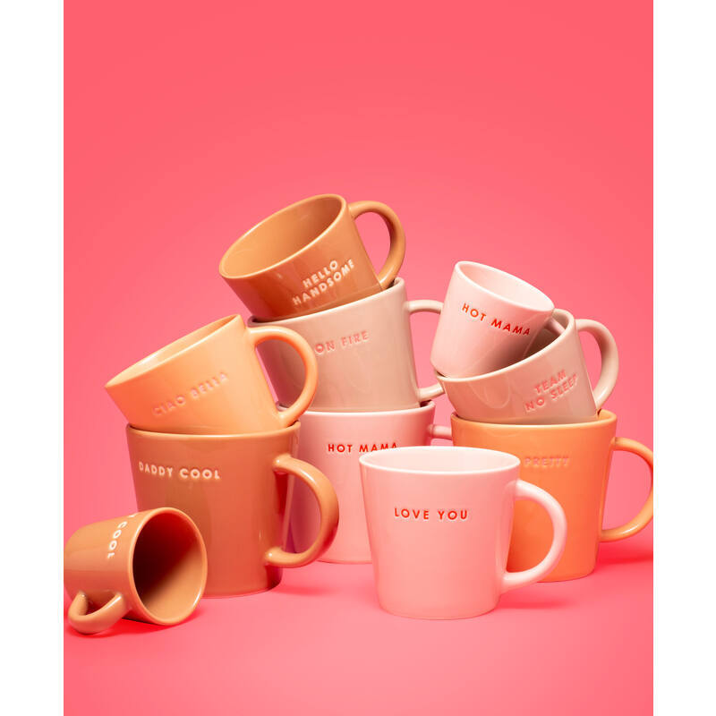 Vondels - Espressokop HOT MAMA, Roze, 80ml