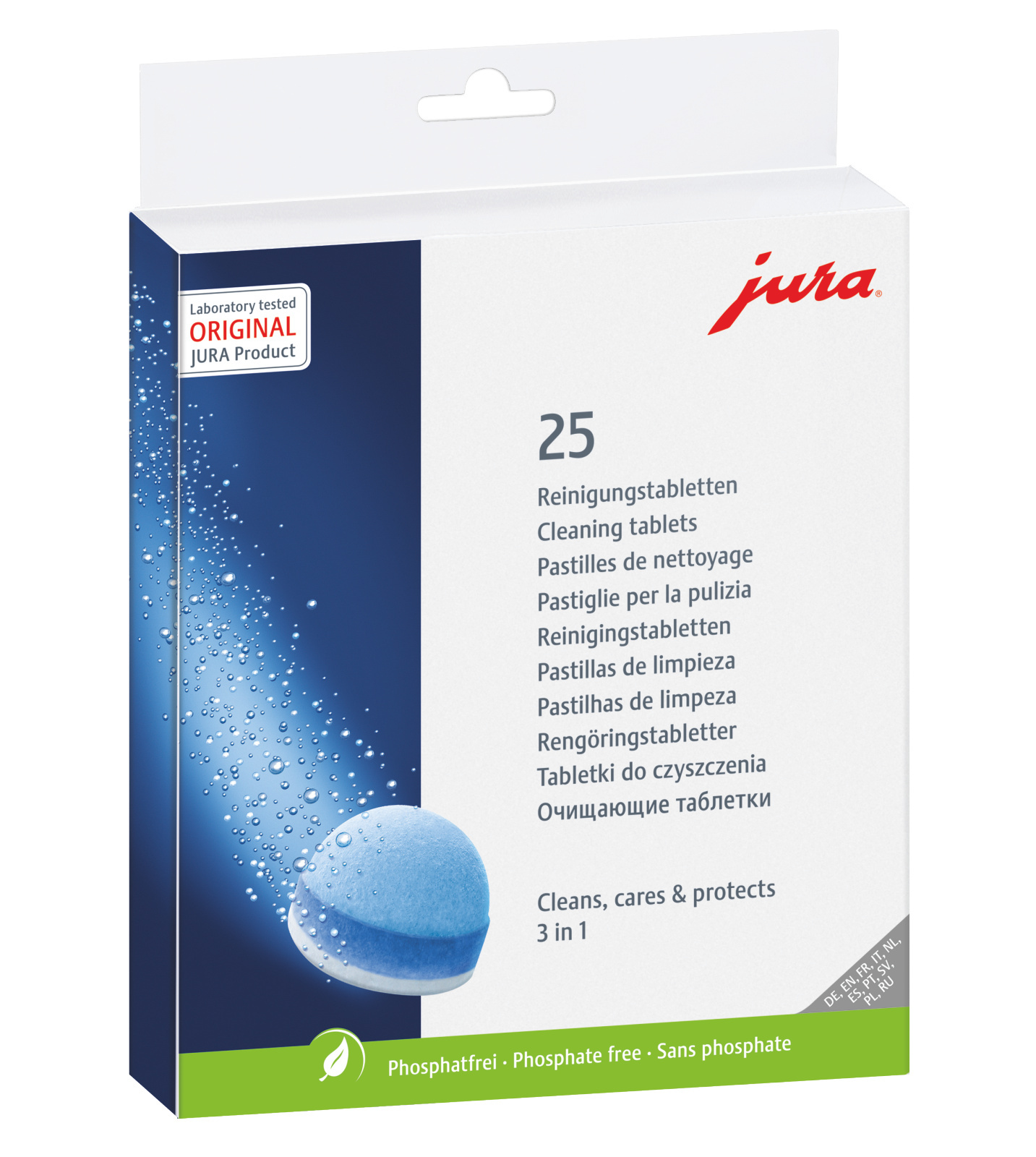 JURA 3 in 1 reinigingstabletten 25 stuks