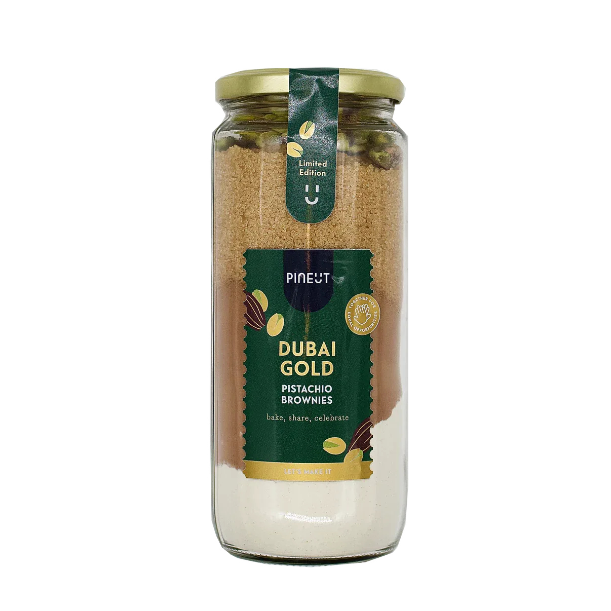 Pineut - Brownie Mix Dubai Gold, 356 gr