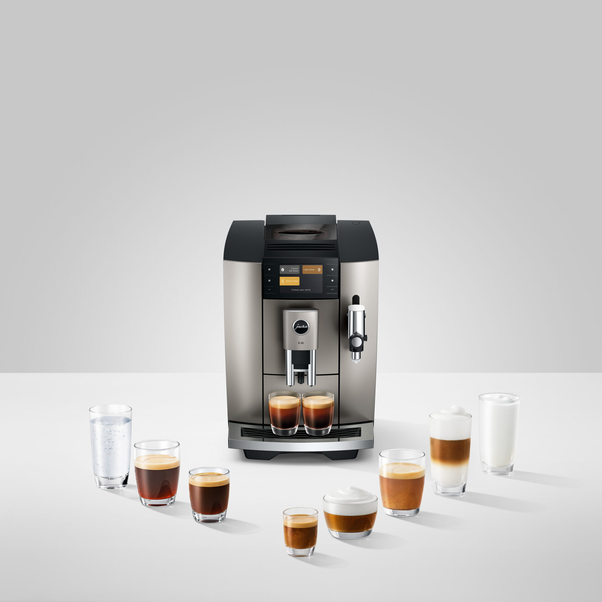 JURA E8 Midnight Silver (ED)