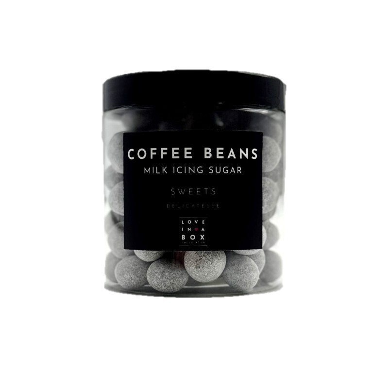 Love in a box - Koffiebonen Melk & Icing sugar, 150gr