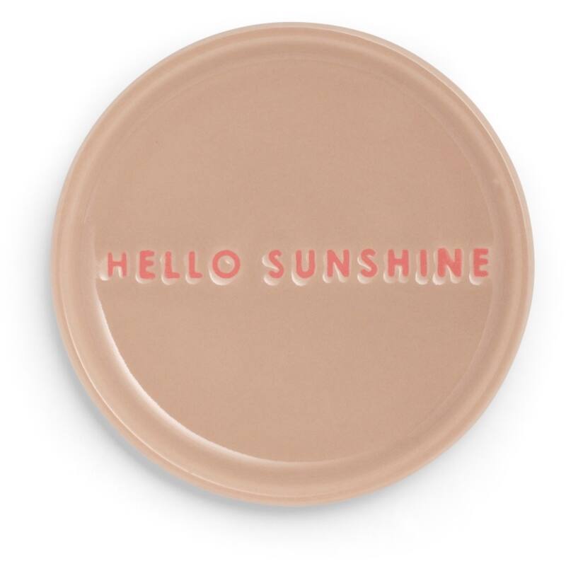 Vondels - Schoteltje HELLO SUNSHINE, Beige, ø8,5 cm