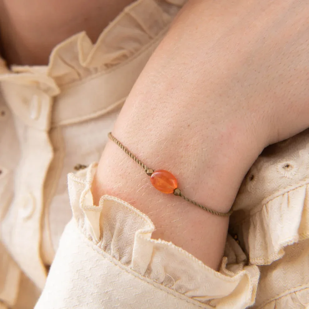 A Beautiful Story – Edelsteenkaart met armband, Carneool