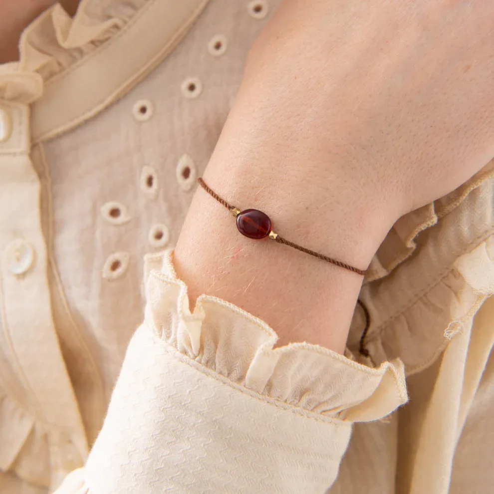 A Beautiful Story – Edelsteenkaart met armband, Granaat