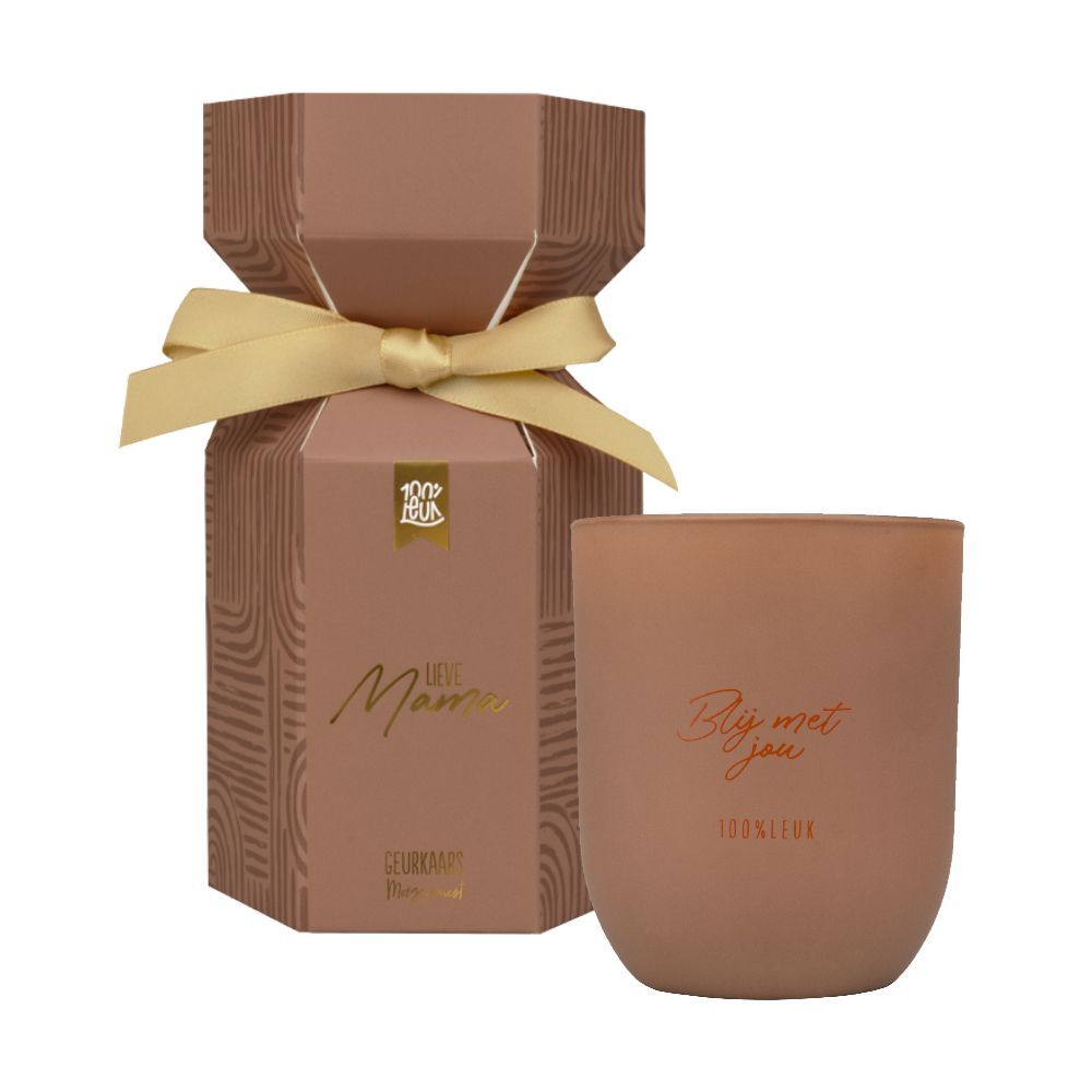 Geurkaars in cadeauverpakking 'Mama' – 100% Leuk