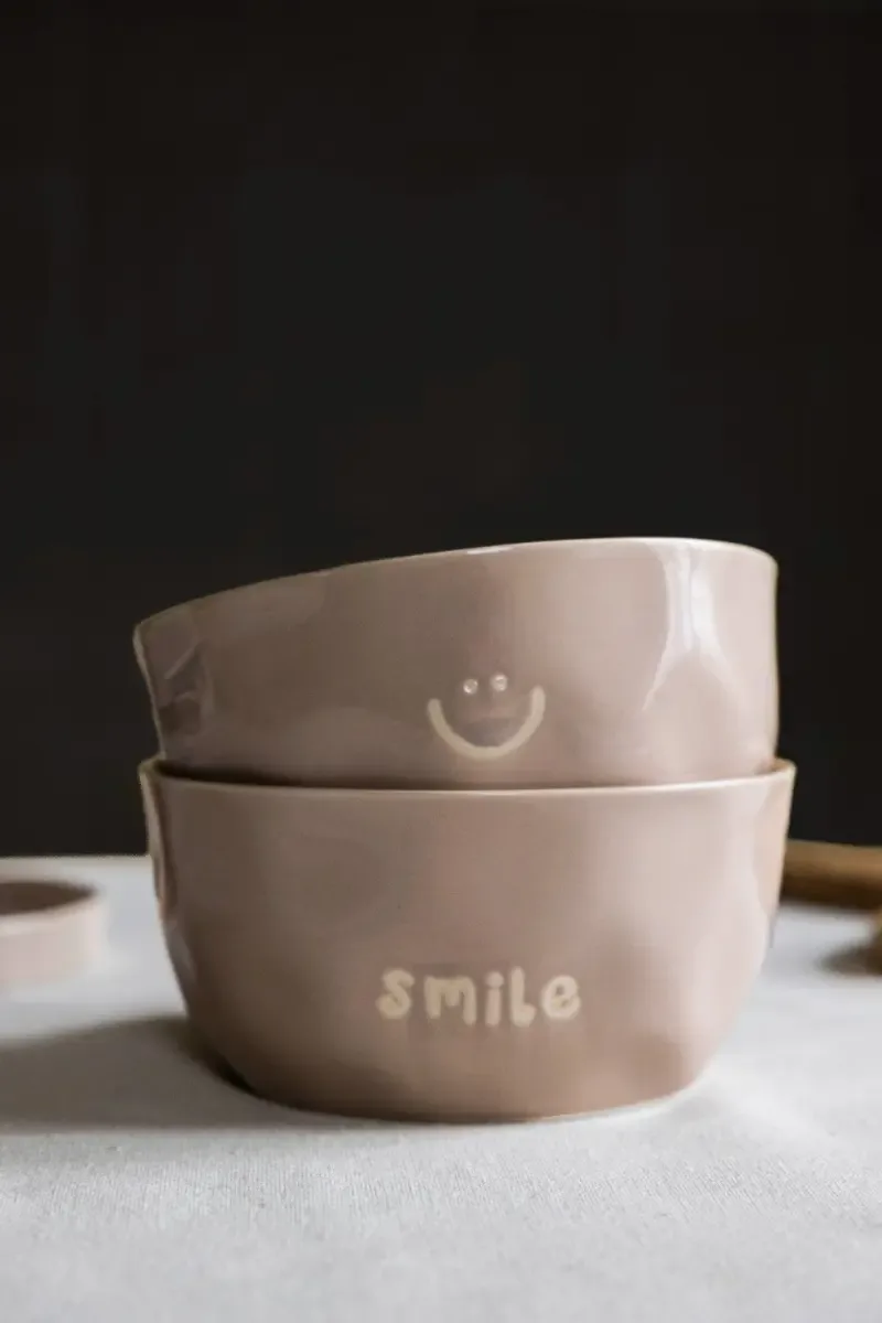 Gusta – Kom Enjoyables Smile, Set van 2, Ø13,5 cm