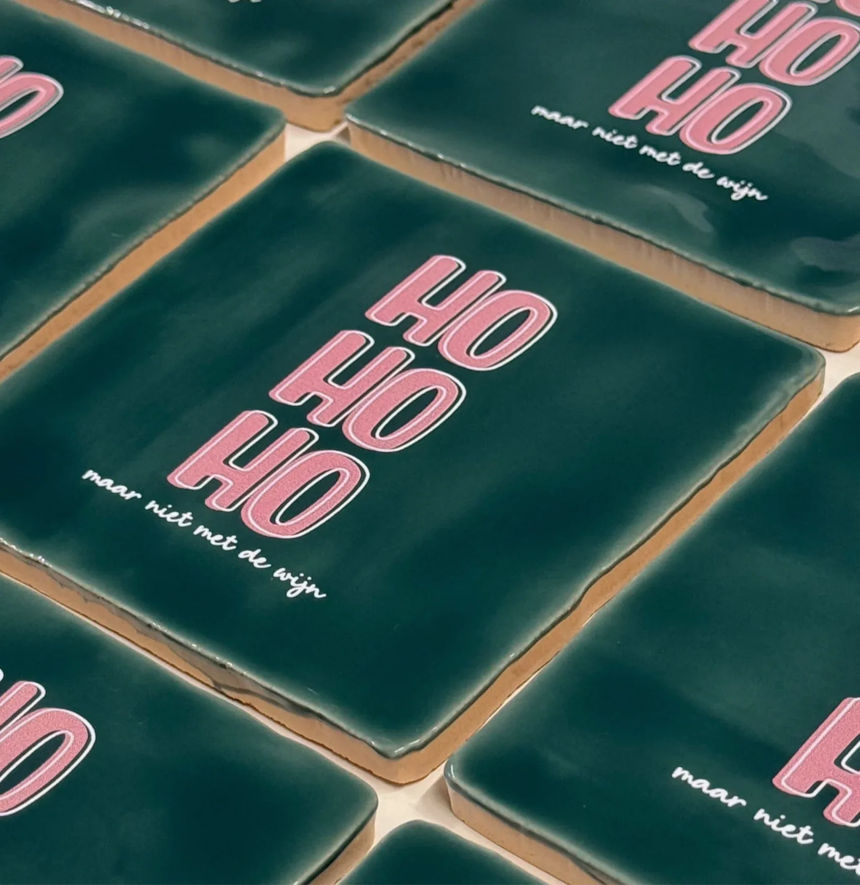 Label2x - Tegeltje 'Ho Ho Ho, maar niet met de wijn'