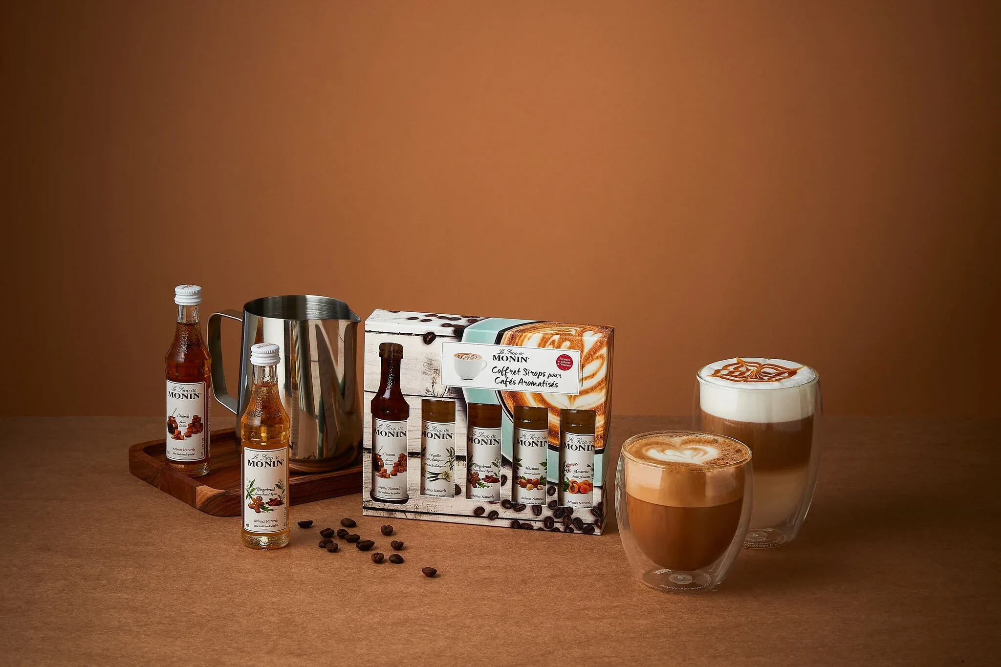 Monin - Coffee Siroop Set, 5x50 ml