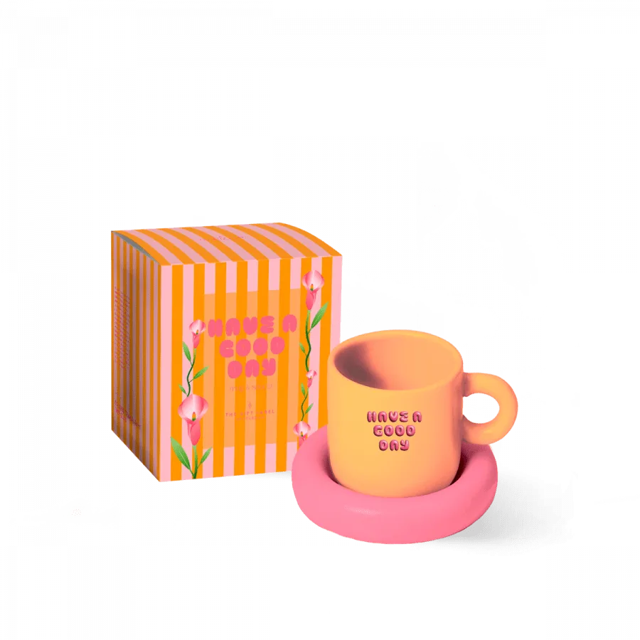 THE GIFT LABEL - Mug & Saucer, Have a Good Day