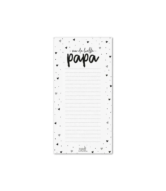 Zoedt - Notitieblok 'Voor de liefste papa'