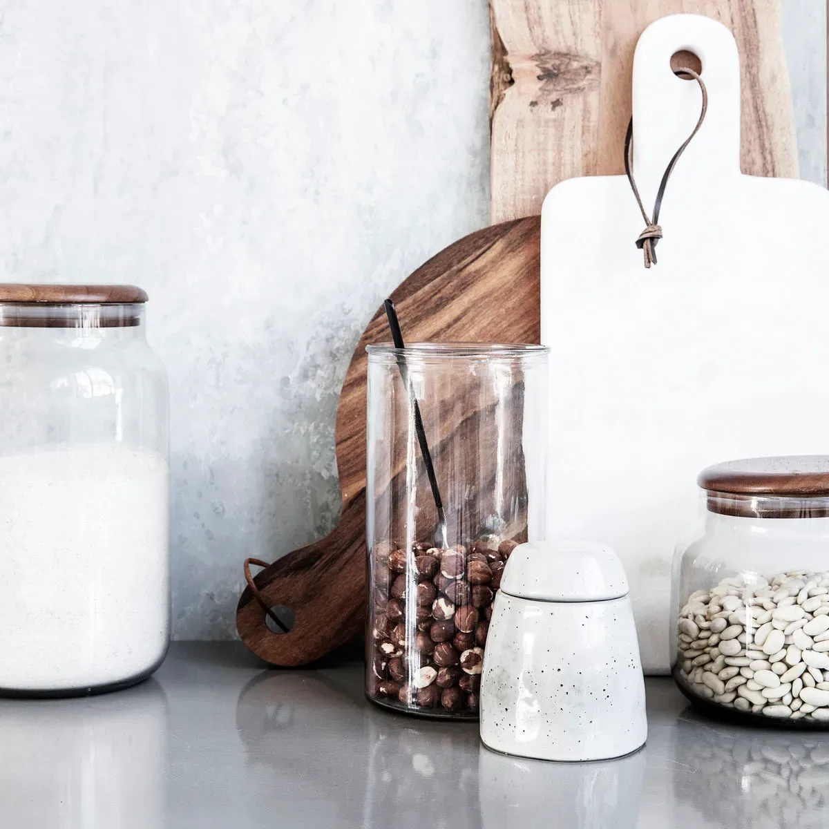 House Doctor - Sugar bowl Rustic, Grijs/Blauw