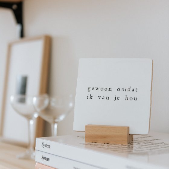 Tegeltje ‘gewoon omdat ik van je hou’, IKPAKJEIN