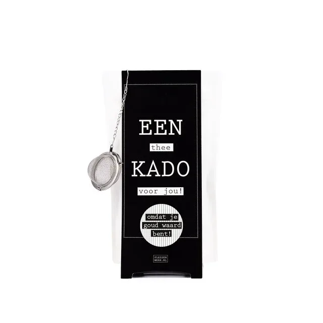 Flessenwerk - Een thee KADO voor jou! 'Omdat je goud waard bent'