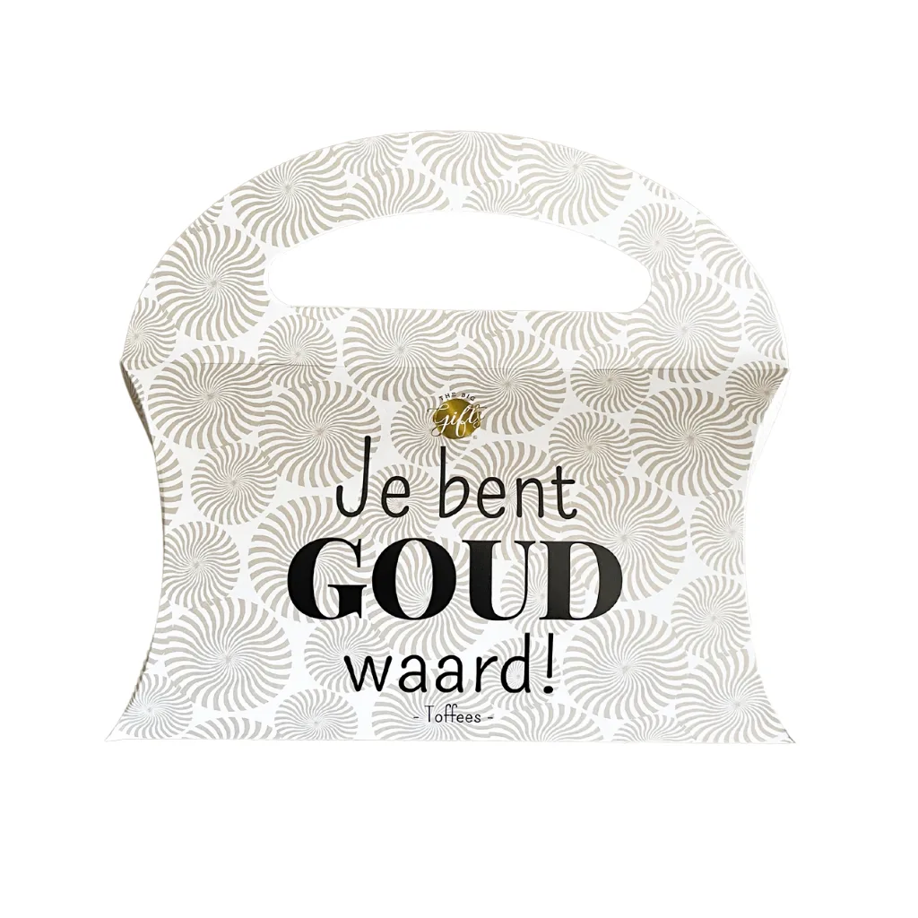 The Big Gifts - Snoep tasje, 'Goud Waard'