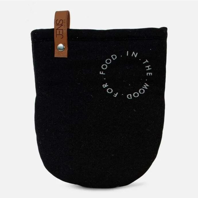 JENS Living - Ovenhandschoen 'In the mood for food', Zwart