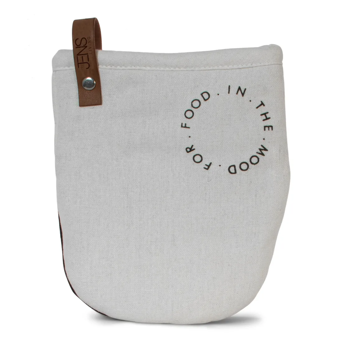 JENS Living - Ovenhandschoen 'In the mood for food', Wit