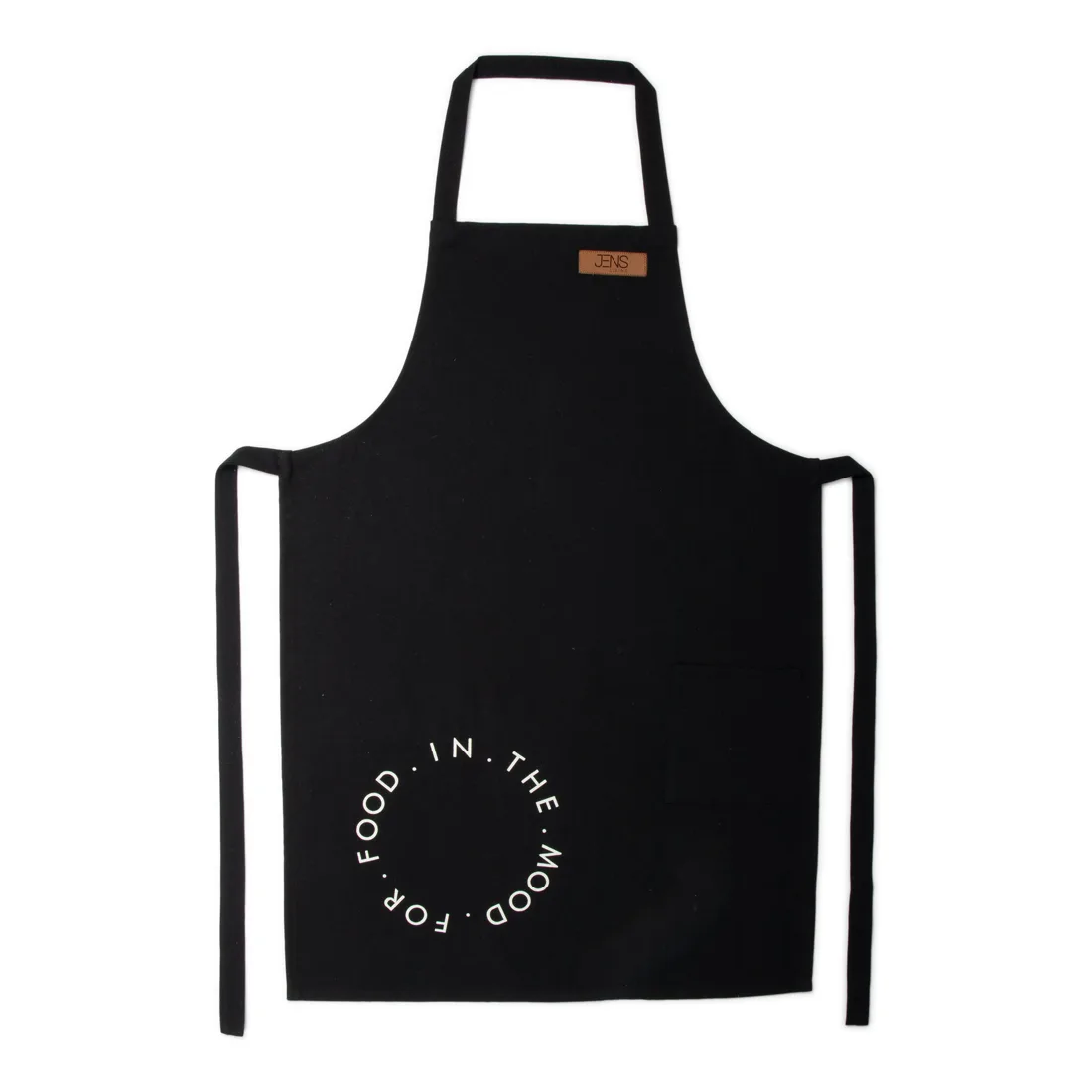 JENS Living - Schort 'In the mood for food', Zwart