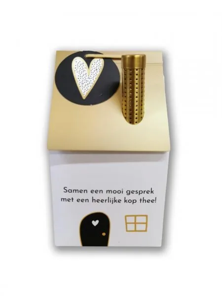 Natural Flowercards - Theehuisje 'Hart Stippen'