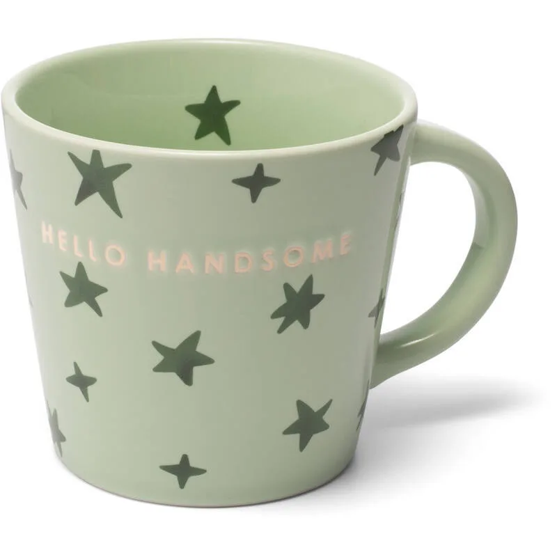 Vondels - Cappuccinokop HELLO HANDSOME, Groen, 250ml