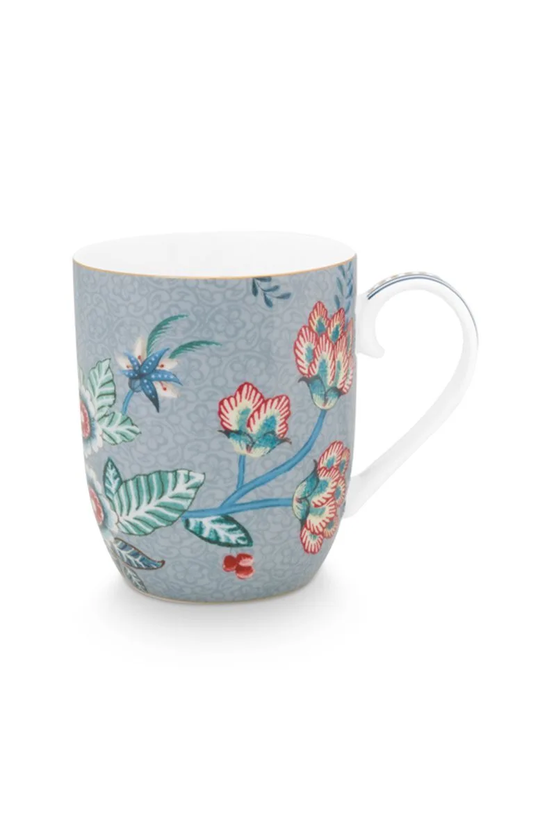 Pip Studio -  Flower Festival Lichtblauw, Mok Klein, 145 ml