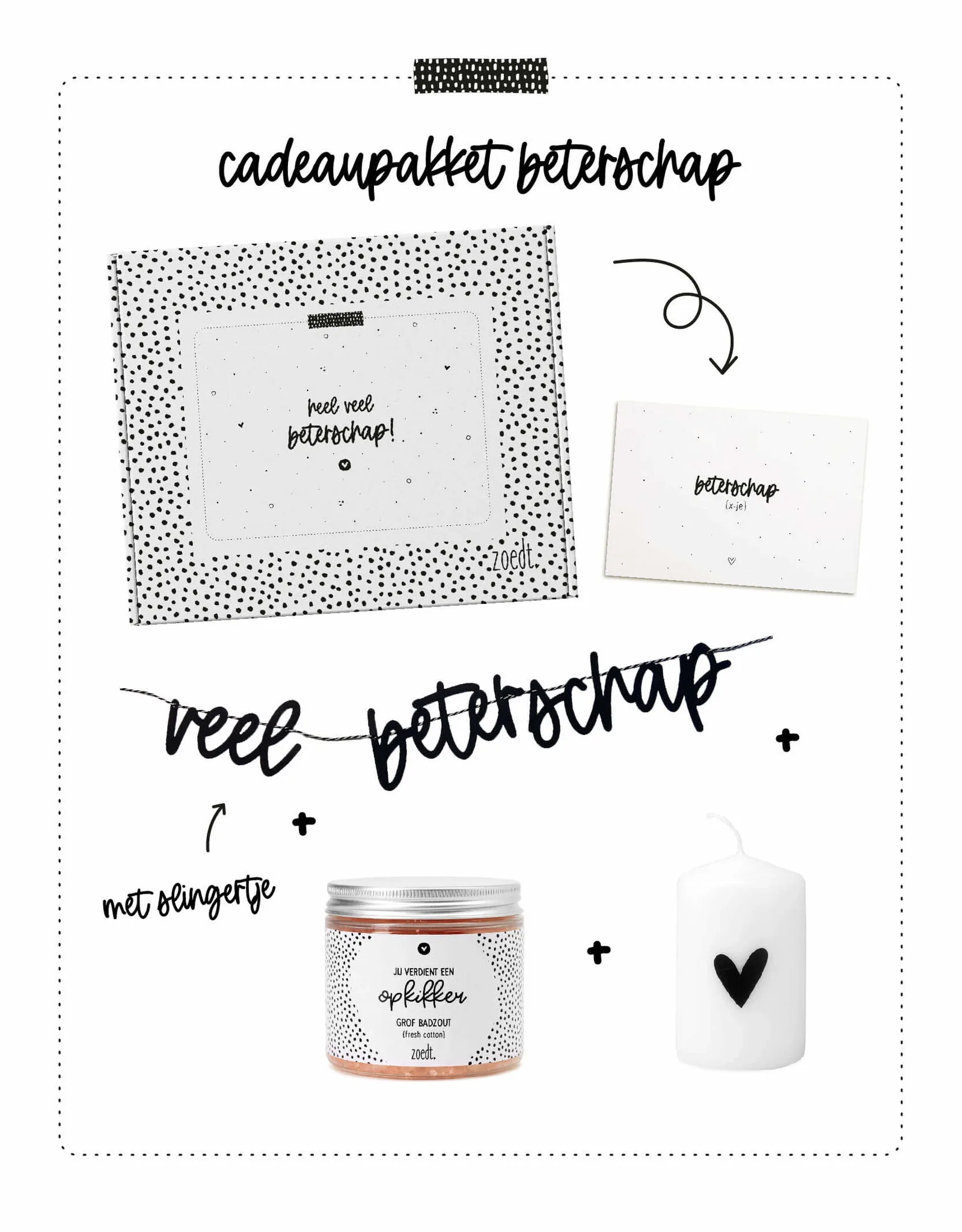 Cadeaupakket ‘Heel veel beterschap!’ – Zoedt