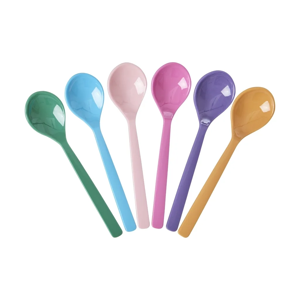 Rice, theelepels - Meerkleurig La Joie de Vivre- Set van 6
