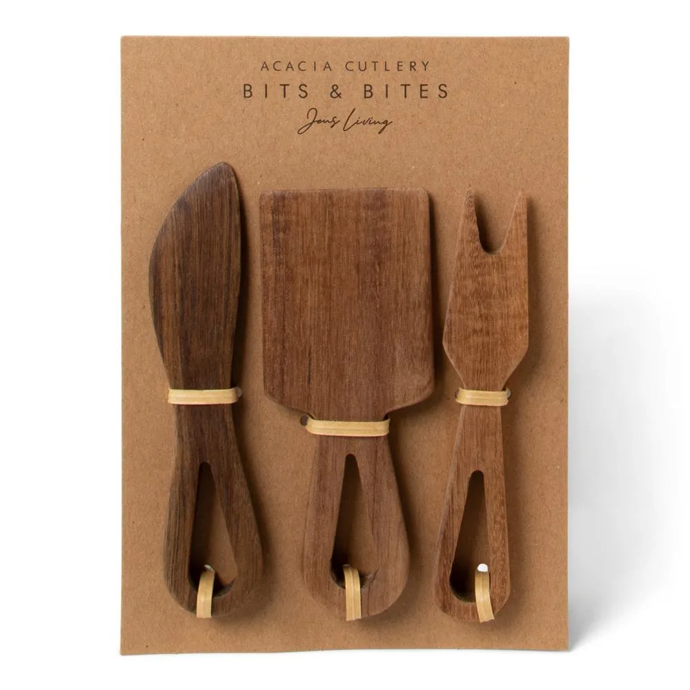 Acacia borrelbestek, set van 3 Jens Living