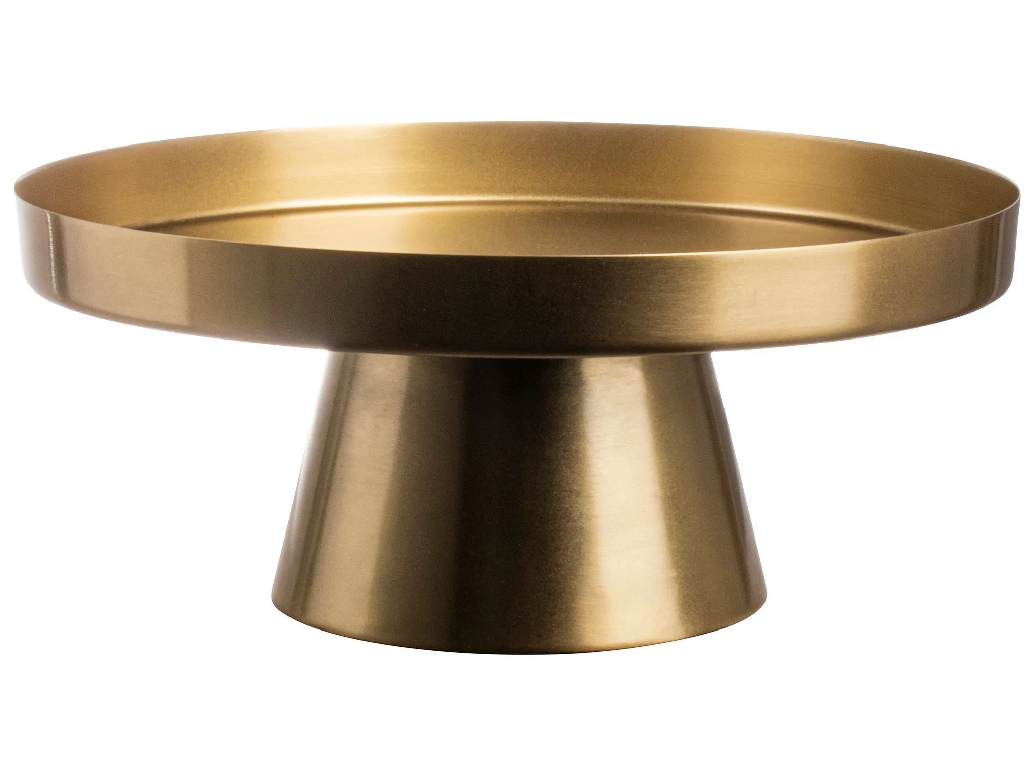 Deco/taarthouder metaal, goud