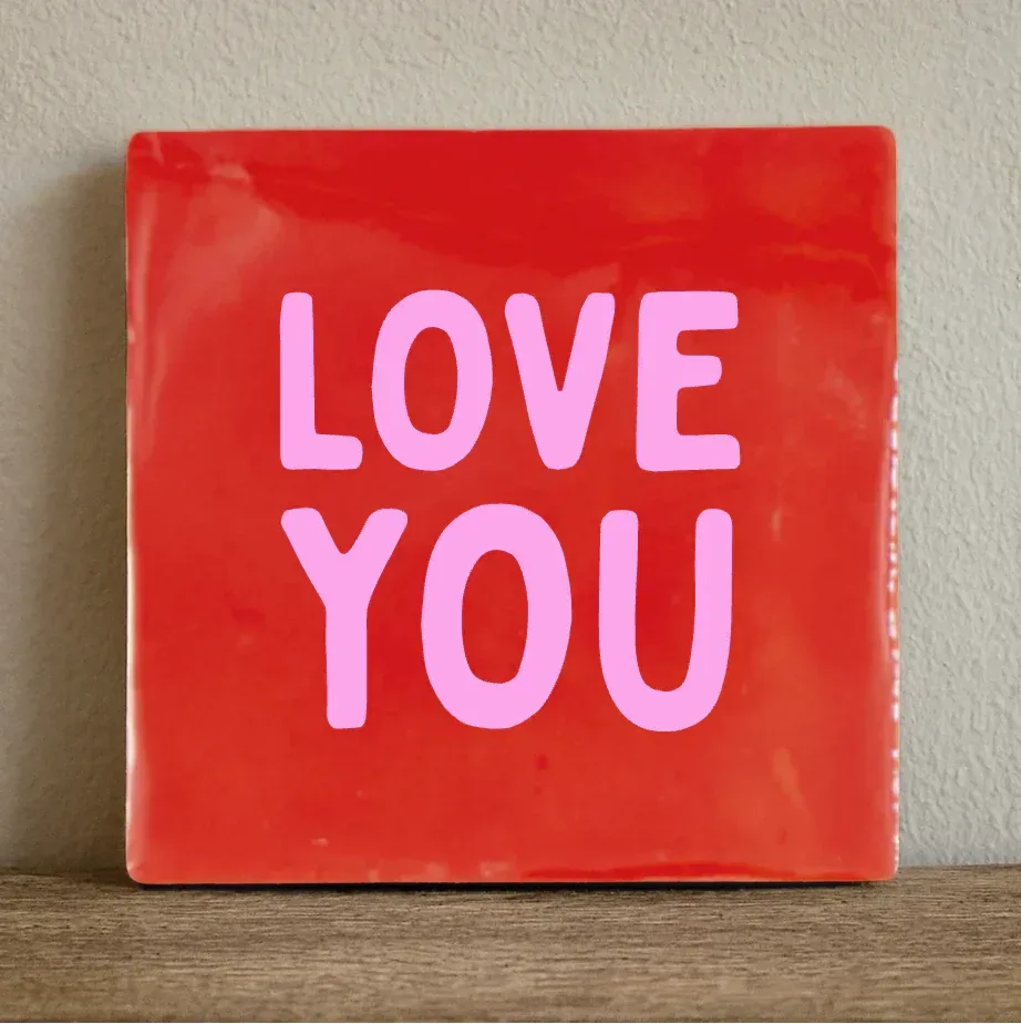 Label2x - Tegeltje 'Love you'