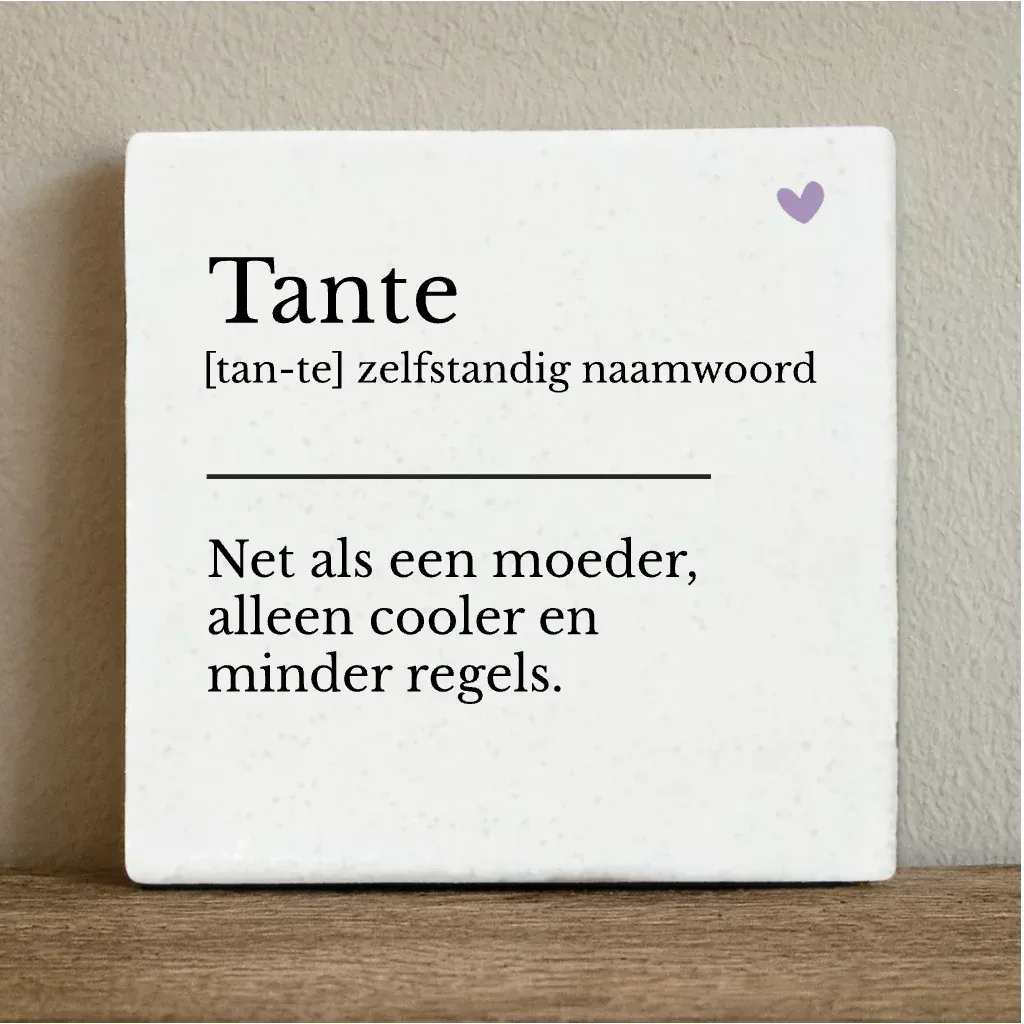 Label2x - Tegeltje 'Tante'
